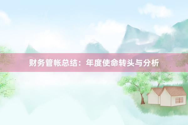 财务管帐总结：年度使命转头与分析
