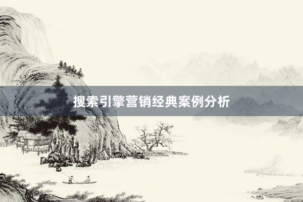 搜索引擎营销经典案例分析